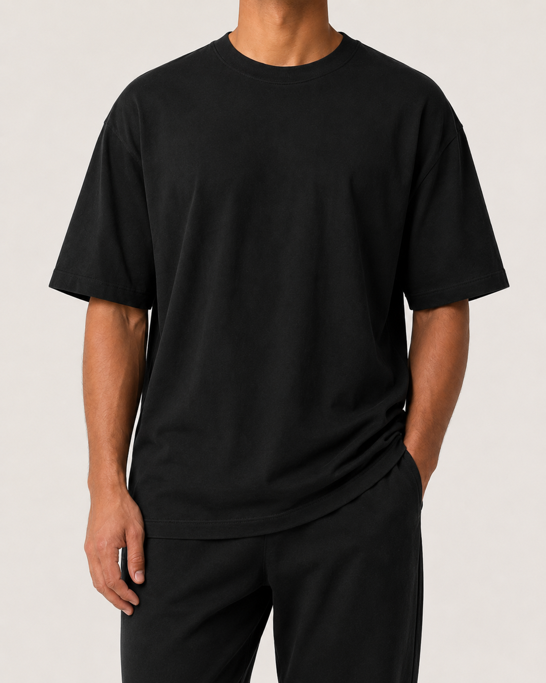 Oversized T-Shirt - Deep Black