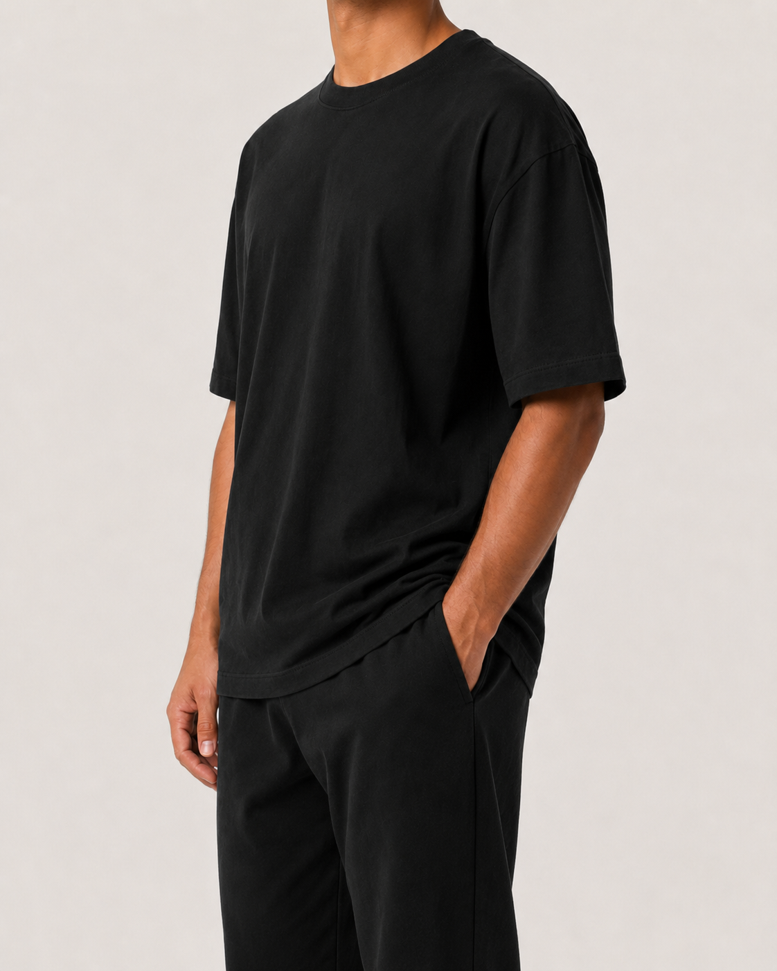 Oversized T-Shirt - Deep Black