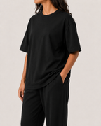 Oversized T-Shirt - Deep Black