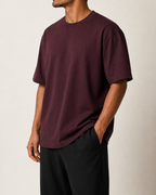Oversized T-Shirt - Deep Burgundy