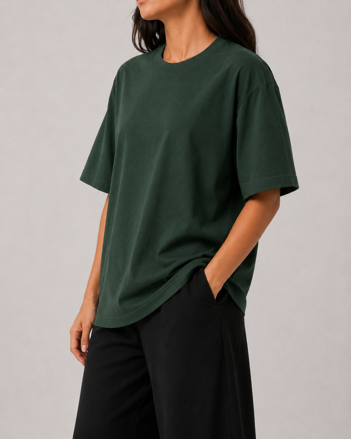 Oversized T-Shirt - Forest Green
