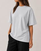 Oversized T-Shirt - Heather Grey