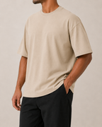 Oversized T-Shirt - Sand Beige
